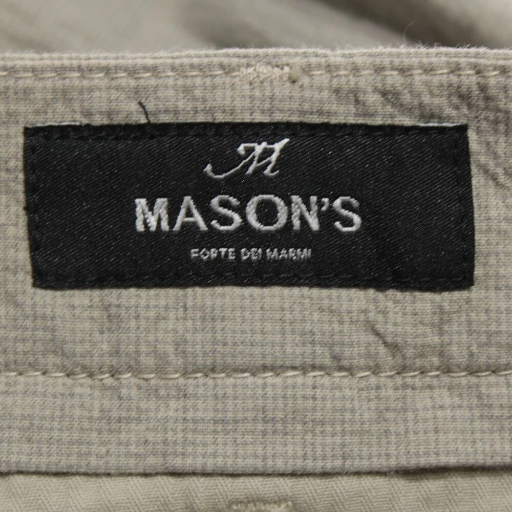 Mason's NWT Chinos / Casual Pants Size 54 (US 38) New York in Beige Cotton Blend